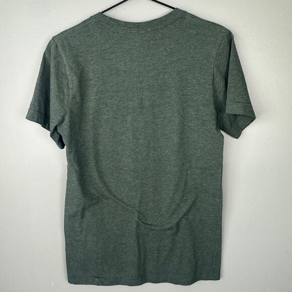 Bella Canvas Camping Crew Gold Foil Green Tshirt Womens Small - Picture 3 of 3